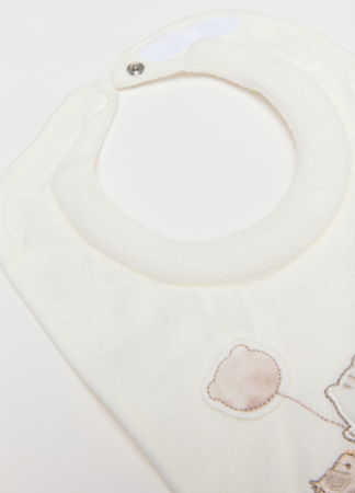 МАЛЬЧИКИ - Нагрудник Для Мальчиков Белое 0-9 Месяцев