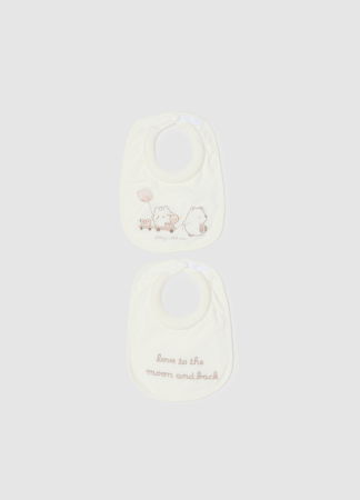 МАЛЬЧИКИ - Нагрудник Для Мальчиков Белое 0-9 Месяцев