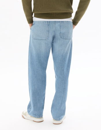 BARBATI - Blugi Albastru Deschis Baggy Barbati