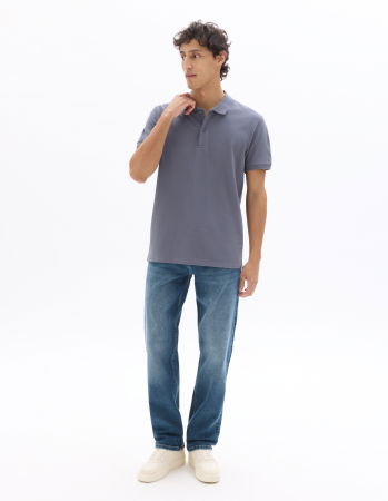 Straight - Blugi Albastru Straight Barbati