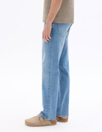 Straight - Blugi Albiți Straight Barbati