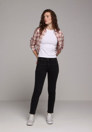 FEMEI - Blugi Negri 703 CARLA Slim Femei