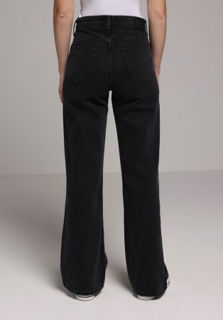 JEANS - Blugi Negri 970 BERRY Wide Leg Femei