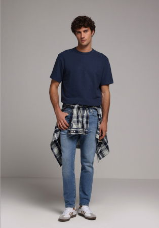 BARBATI - Blugi Blue 041 DANNY Slim Barbati