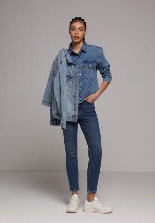 Skinny - Blugi Navy 760 DIANA Femei