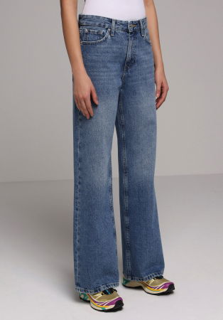 FEMEI - Blugi Albastri 970 BERRY Wide Leg Femei