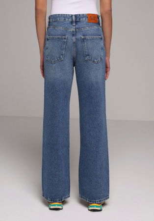 FEMEI - Blugi Albastri 970 BERRY Wide Leg Femei