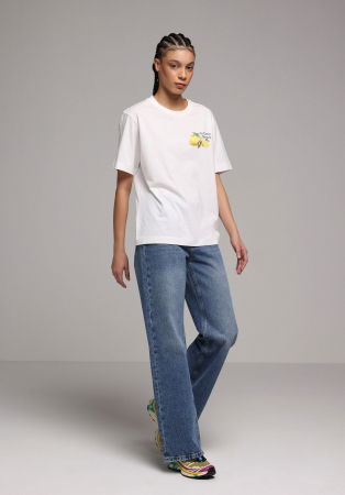 FEMEI - Blugi Albastri 970 BERRY Wide Leg Femei