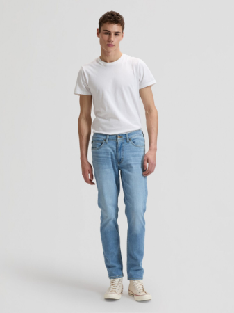 BARBATI - Blugi Albastri Deschisi RIDER Slim Straight Barbati