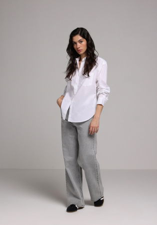 Wide Leg - Blugi Gri Deschis 970 BERRY Femei