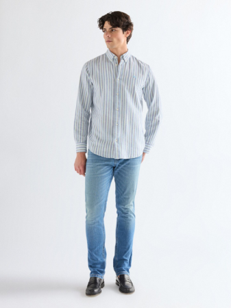 BARBATI - Blugi Albastri GREENSBORO Regular Straight Barbati