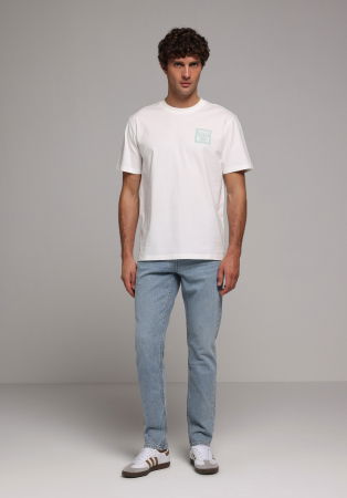 Straight - Blugi Albastri Deschisi 044 KARL Straight Barbati