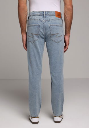 BARBATI - Blugi Albastri Deschisi 044 KARL Straight Barbati
