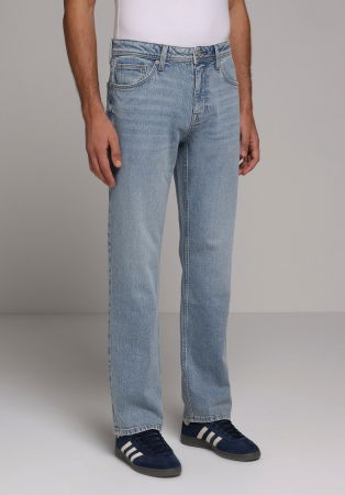 BARBATI - Blugi Albastri 045 DAVID Regular Barbati