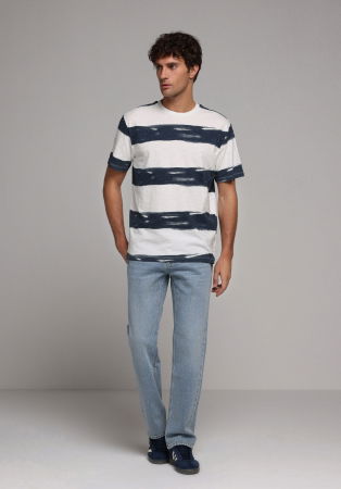 Regular - Blugi Albastri 045 DAVID Regular Barbati