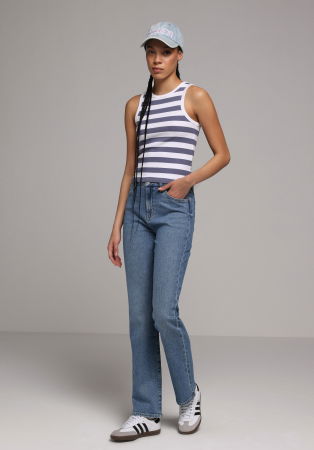 ЖЕНЩИНЫ - Женские Джинсы Синие 792 MILA 