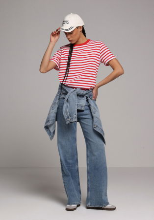 Wide Leg - Blugi Albastri 970 BERRY Femei