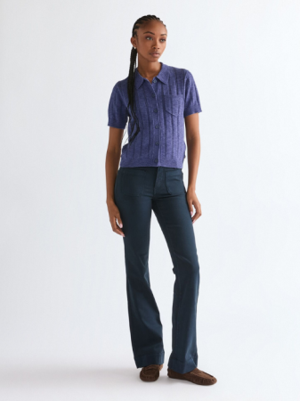 FEMEI - Blugi Navy FLARE Flare Femei