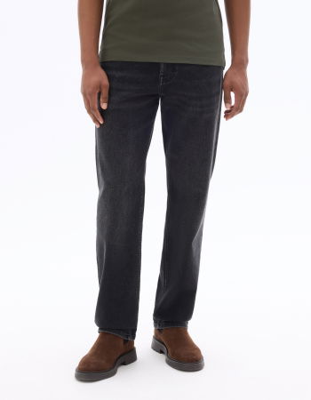 BARBATI - Blugi Negri Straight Barbati