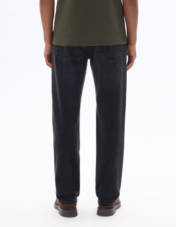 BARBATI - Blugi Negri Straight Barbati