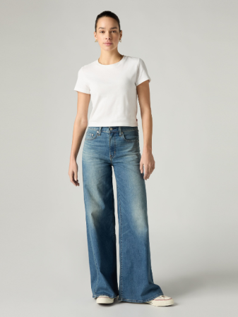 Wide Leg - Blugi Albastri 728 Wide Leg Femei