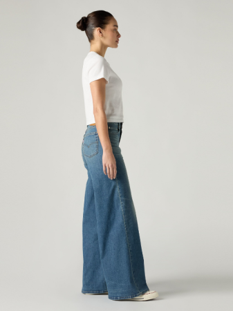 Wide Leg - Blugi Albastri 728 Wide Leg Femei