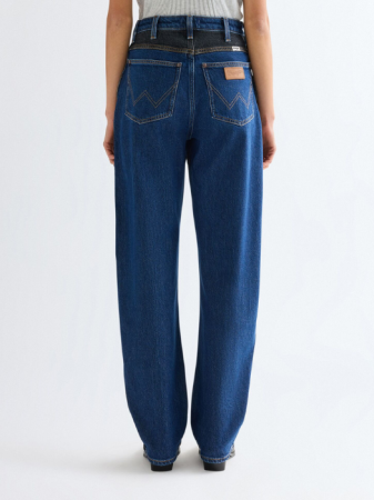 JEANS - Blugi Shadow Stitch Chap Jeans Barrel Femei