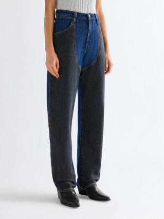 JEANS - Blugi Shadow Stitch Chap Jeans Barrel Femei