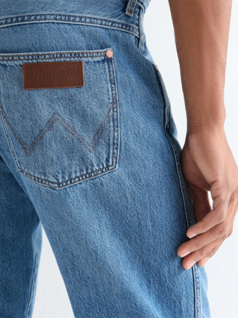 BARBATI - Blugi Albastri FRONTIER Relaxed Straight Barbati