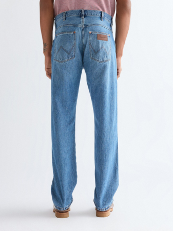 BARBATI - Blugi Albastri FRONTIER Relaxed Straight Barbati