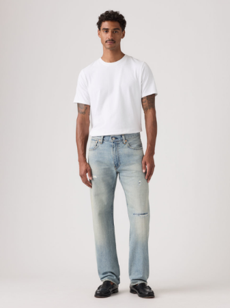 Straight - Blugi Albastri Deschisi 555 Relaxed Straight Barbati