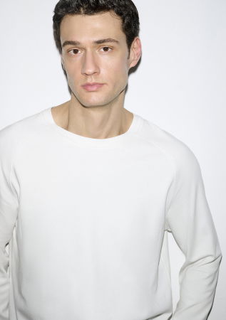 BARBATI - Bluza Alba Loose Barbati
