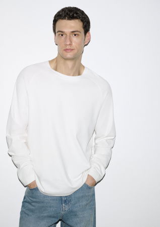 BARBATI - Bluza Alba Loose Barbati