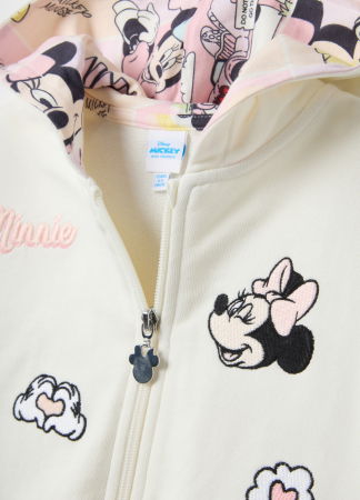 Hanorace - Bluza Cu Fermuar Blanc De Blanc Fete 3-10 Ani