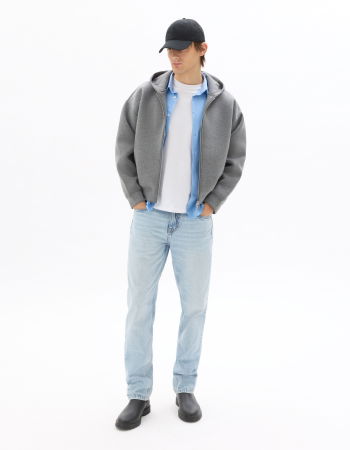 BARBATI - Bluza Gri Oversize Barbati