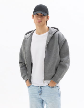 BARBATI - Bluza Gri Oversize Barbati