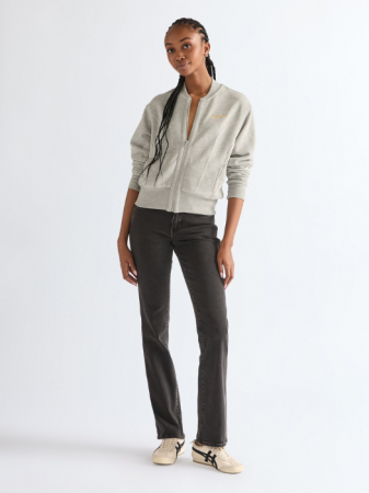 FEMEI - Bluza Gri Inchis Regular Femei