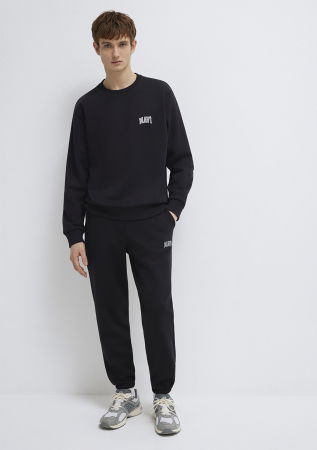 BARBATI - Bluza Neagra Loose Barbati