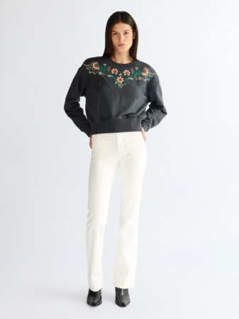 FEMEI - Bluza Neagra Relaxed Femei