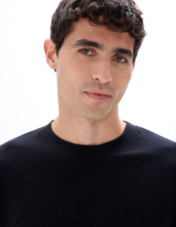 BARBATI - Bluza Negru Oversize Barbati