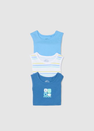 МАЛЬЧИКИ - Боди С Коротким Рукавом Для Мальчиков Blue-Black 0-9 Месяцев