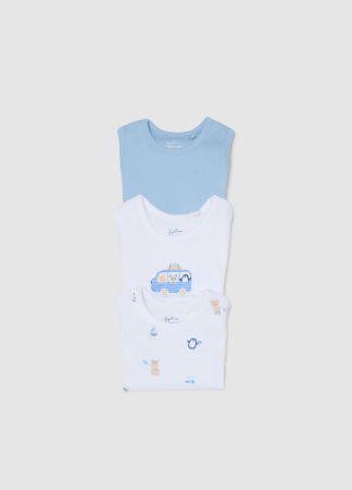 BAIETI - Body Maneca Scurta Soft Chambray Baieti 0-9 Luni