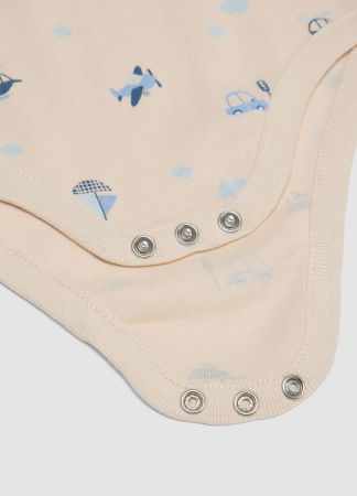 BAIETI - Body Maneca Scurta Soft Chambray Baieti 0-9 Luni