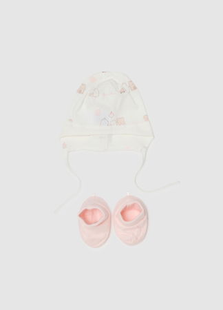 FETE - Caciula Roz Fete 0-9 Luni