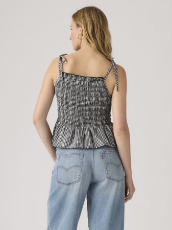 Camasi - Camasa Alba/Neagra Slim Femei