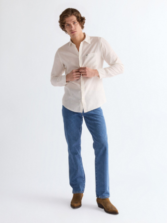 BARBATI - Camasa Crem Regular Barbati