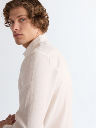 BARBATI - Camasa Crem Regular Barbati
