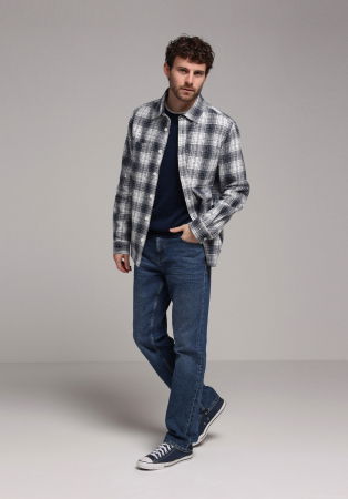 МУЖЧИНЫ - Мужская Рубашка Синяя Comfort