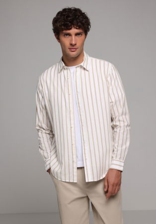 МУЖЧИНЫ - Мужская Рубашка Беживая Regular