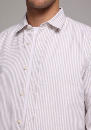 BARBATI - Camasa Bej Regular Barbati